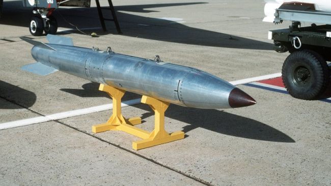 File photo of a US-made B61 nuclear bomb that can be launched from a range of different aircraft.