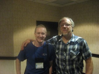 Klayt Morfoot, veteran and Eau Claire WI 9/11 truth activist & me at the VFP Convention